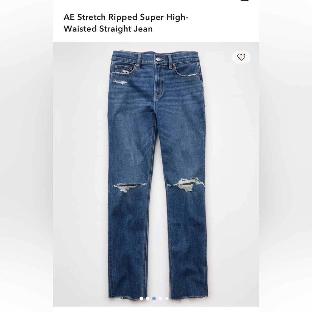 NWOT AE High waisted straight jeans